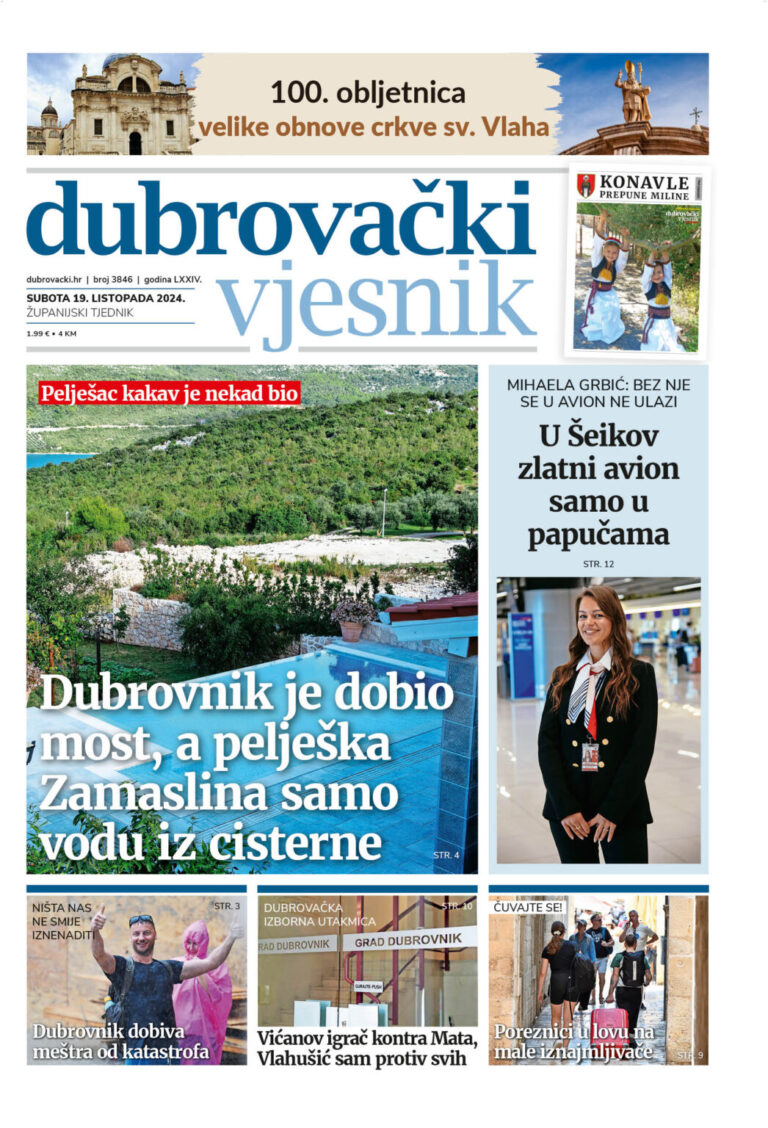 U novom broju Dubrovačkog vjesnika pročitajte